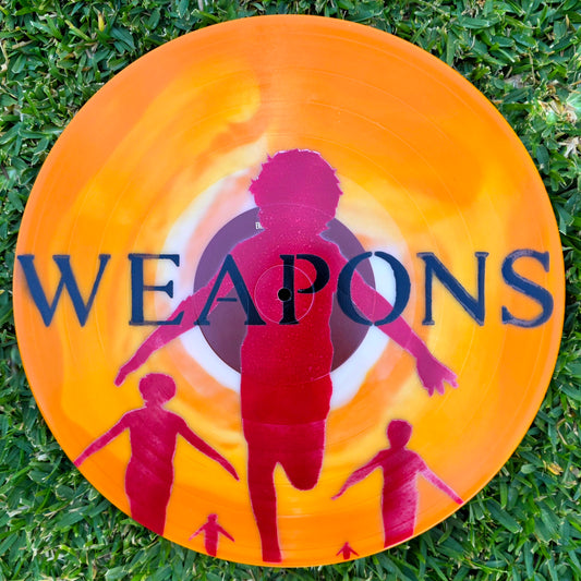 Running Orange Painted Vinyl Record