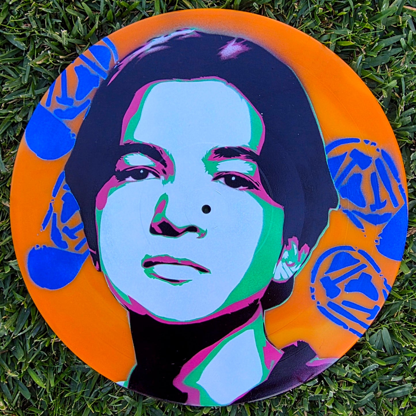 Teo Chucky Orange Painted Vinyl Record