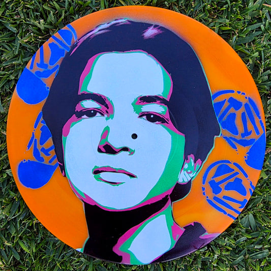 Teo Chucky Orange Painted Vinyl Record